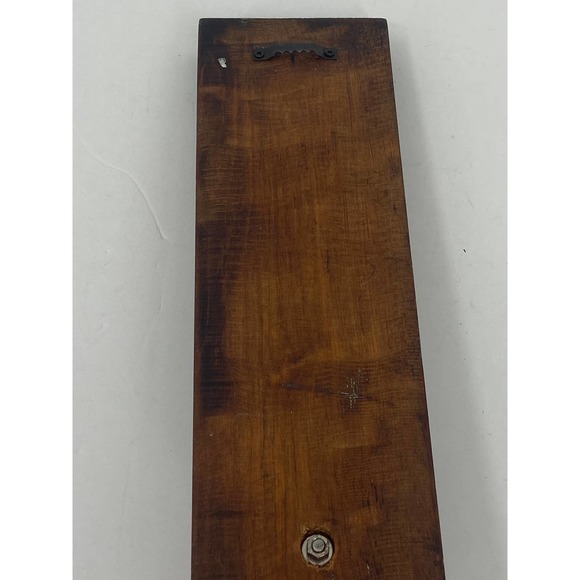 NY Times Antique Print Block Number "9" Wood Type Repurposed Knob Hanger RARE - Picture 2 of 6